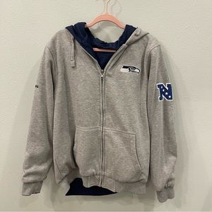 *seahawks reversible zip up jacket